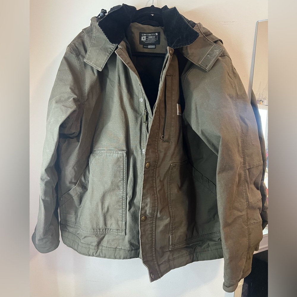 Carhartt Olive Green Full Swing Loose Fit Insulated Jacket